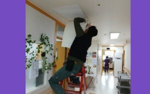 하수구 막힘 때문에 공사 유한 배관