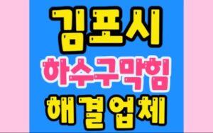 하수구막힘 김포 장기동 싱크대막힘 뚫음