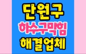 단원구하수구막힘 선부동 싱크대막힘 공사업체