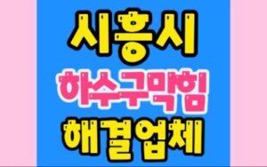 시흥하수구막힘 싱크대막힘 공사업체