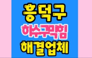 흥덕구하수구막힘 복대동 싱크대막힘 역류