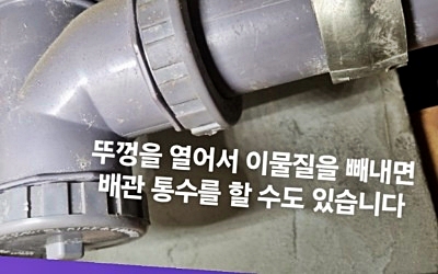 진안동하수구 역류 원인 검거
