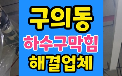 구의동 싱크대막힘 하수구막힘 음식물 분쇄기 해결