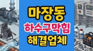 마장동 싱크대막힘 하수구뚫음 마라탕 굳은기름 역류