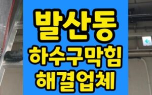 발산동 싱크대막힘 하수구막힘 과도 이물질 내시경
