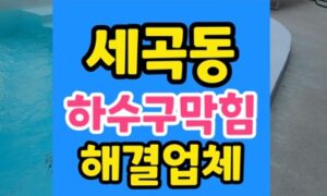 강남 세곡동 싱크대막힘 하수구 역류 악취 고압세척
