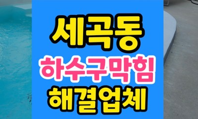 강남 세곡동 싱크대막힘 하수구 역류 악취 고압세척