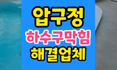 압구정동 싱크대막힘 하수구 직구 디스포저 추락