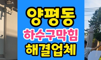 양평동 싱크대막힘 종이행주 역류 내시경 하수구 통수