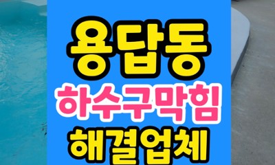 성동구 용답동 싱크대막힘 와인잔 파편 하수구 역류 해결