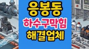 응봉동 싱크대막힘 인삼 잔뿌리 엉킴 때문에 하수구막힘 역류