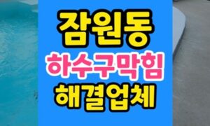 서초구 잠원동 싱크대막힘 밀가루 배관 하수구 역류 