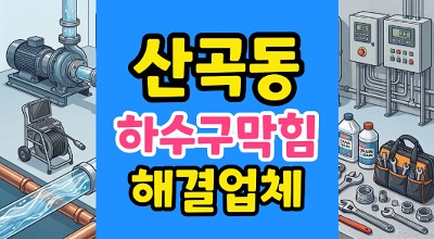 산곡동 싱크대막힘 썩은냄새 초파리 지옥 하수구역류