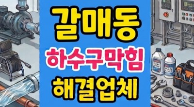 갈매동 싱크대막힘 하수구뚫음 반려견 털 역류