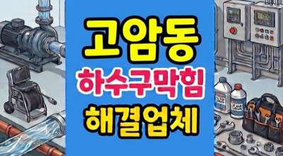 고암동 싱크대막힘 하수구역류 과일 씨앗댐 뚫음