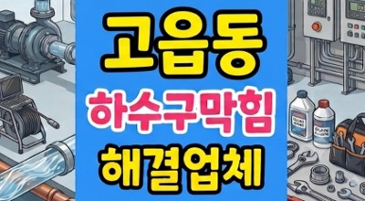 양주 고읍동 싱크대막힘 하수구역류 치명적인 배관 마비