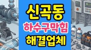 신곡동 싱크대막힘 사골 돌덩이 하수구역류