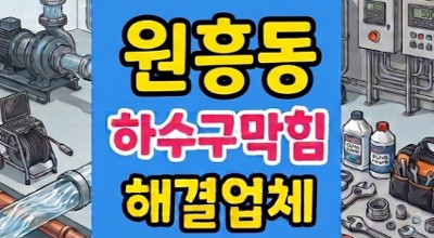 덕양구 원흥동 싱크대막힘 화학결석 타파 하수구역류