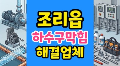 조리읍 싱크대막힘 하수구 역류 투명 레진결석