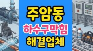 주암동 싱크대막힘 하수구 한약재 때문에 역류
